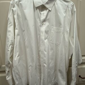 Classic White Men's Dress Shirt